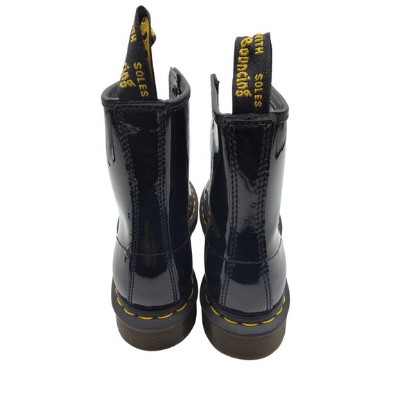 Dr. Martens Womens 1460 Patent Leather Boots Size 6 Black - Picture 5 of 8
